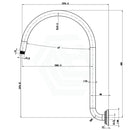 Clasico Round Brushed Nickel High-Rise Shower Arm Brass - PRY028BN