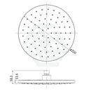 Otus Round Shower Head Brushed Nickel- PRP311001-BN