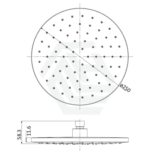 Otus Round Shower Head Brushed Nickel