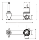 Sora Wall Mixer Rough-in Body PLB3003-BD