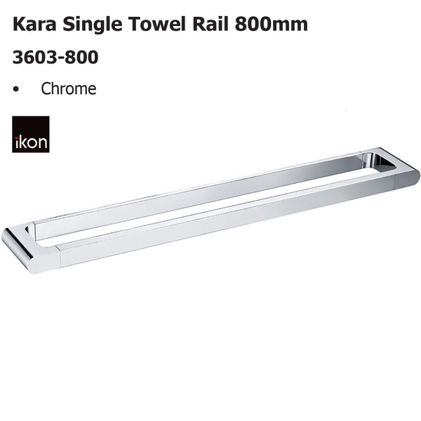 Kara Single Towel Rail 800mm 3603-800