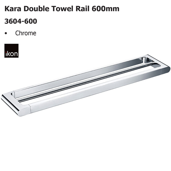 Kara Double Towel Rail 600mm 3604-600