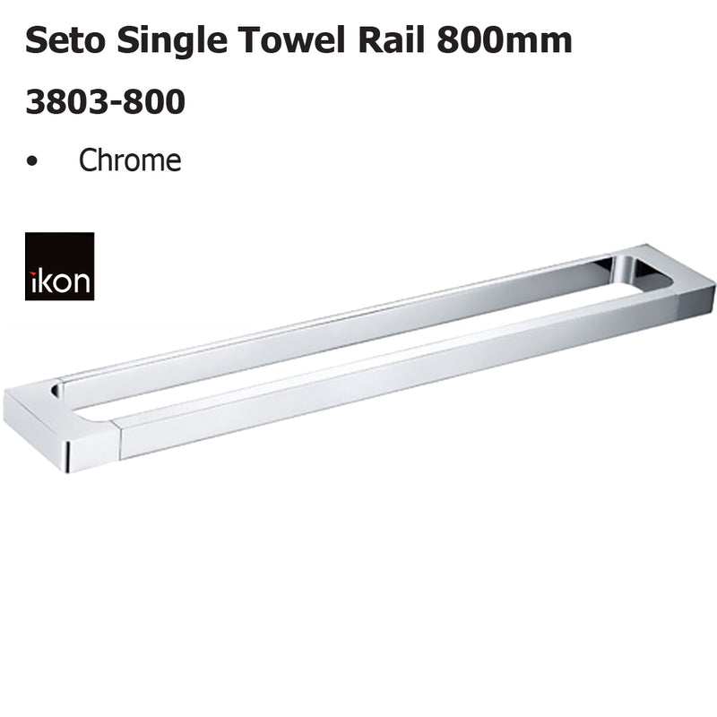 Seto Single Towel Rail 800mm 3803-800