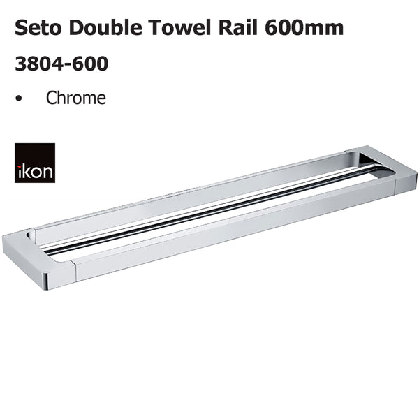 Seto Double Towel Rail 600mm 3804-600