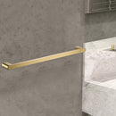 Flores Single Towel Rail 600mm Brushed Gold 55301-600-BG - Bathroom Hub