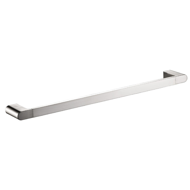 Flores Single Towel Rail 800mm brushed nickle 55301-800-BN