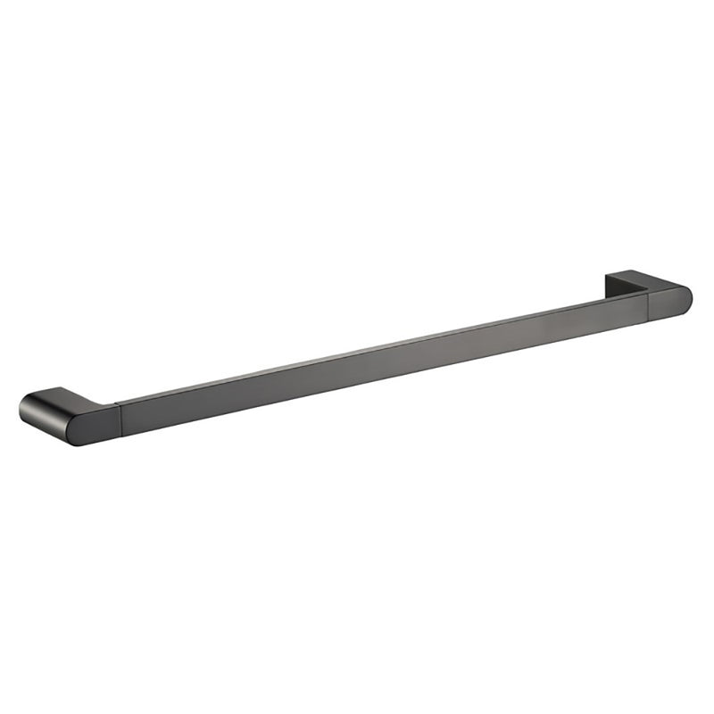 Flores Single Towel Rail 800mm Gunmetal 55301-800-GM