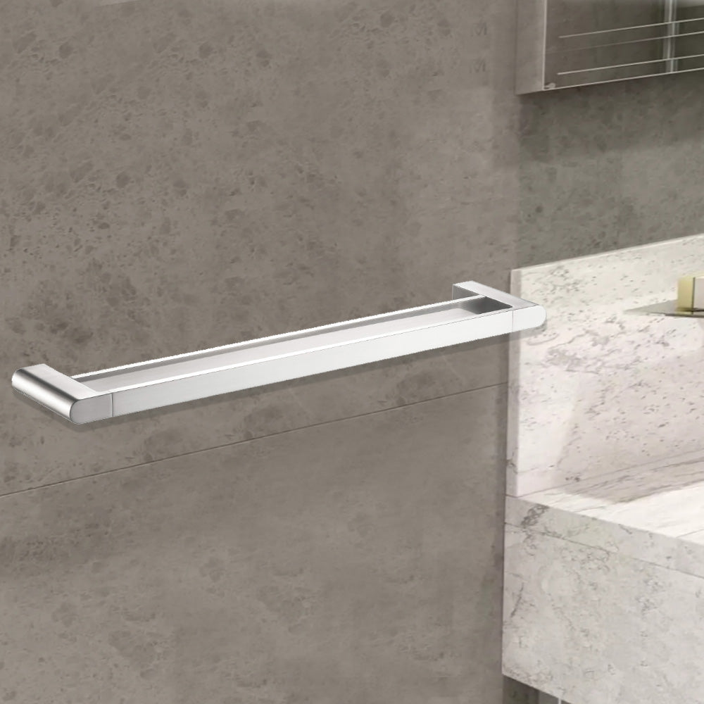 Flores Double Towel Rail 600mm 55302-600 - Bathroom Hub