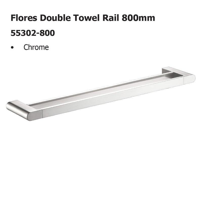 Flores Double Towel Rail 800mm 55302-800