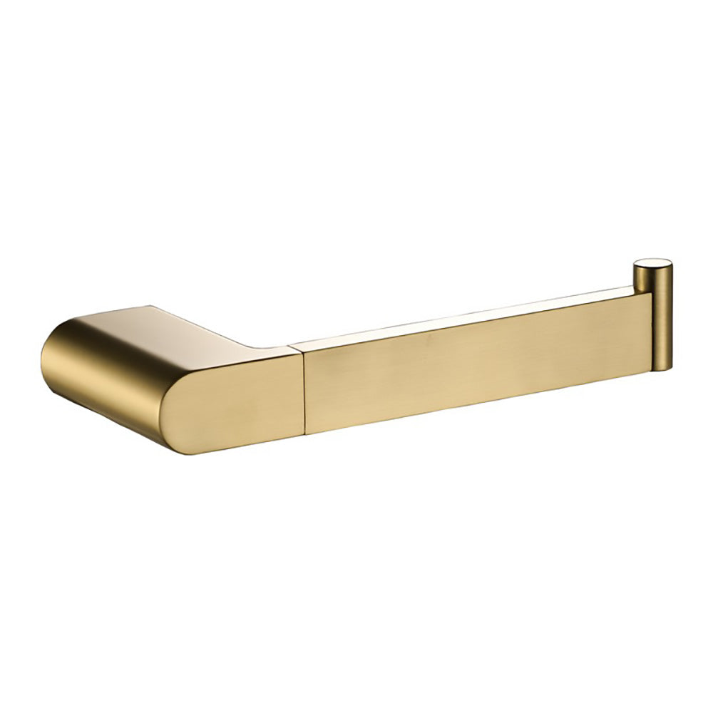 Flores Toilet Roll Holder Brushed Gold 55304-BG - Bathroom Hub