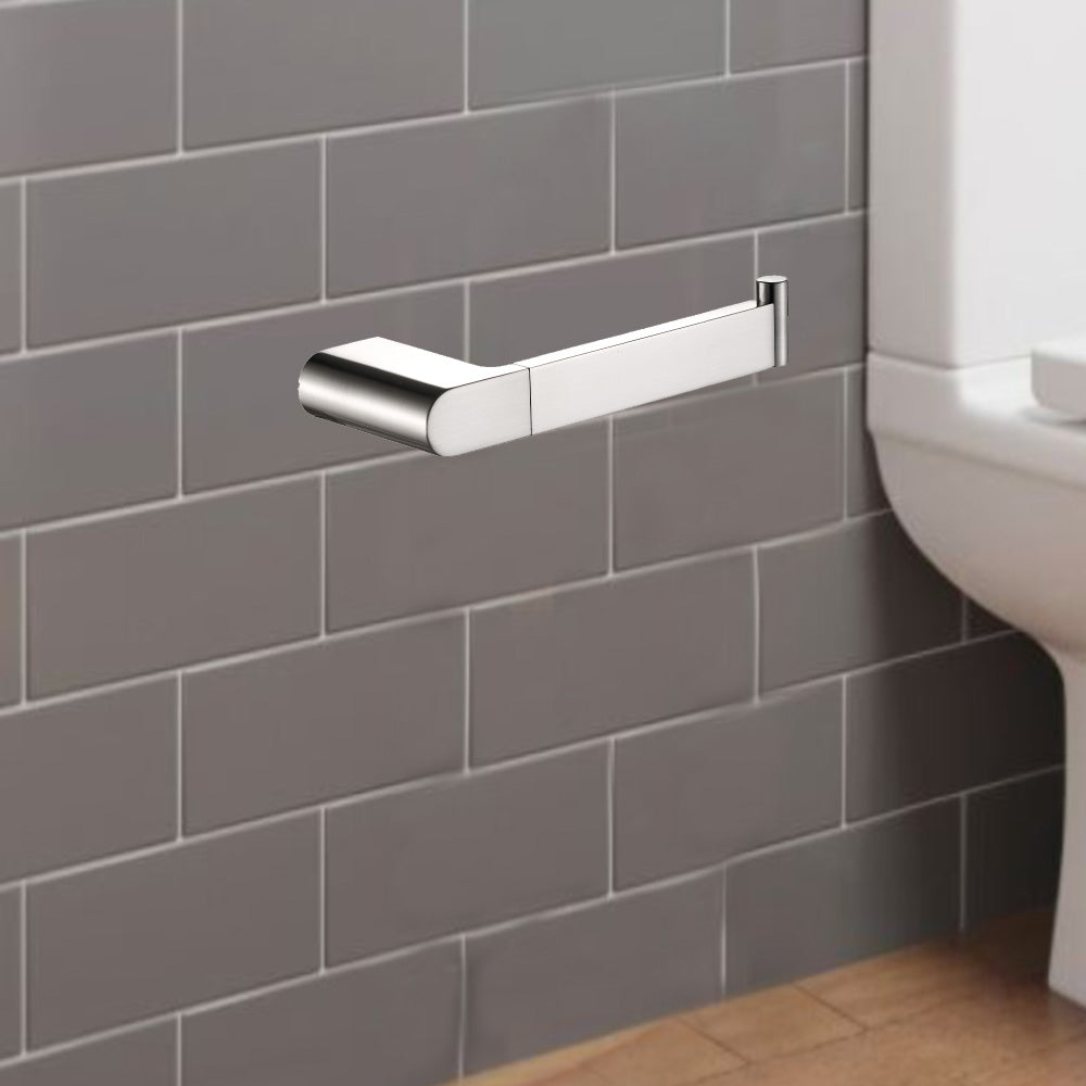 Flores Toilet Roll Holder Brushed Nickel 55304-BN - Bathroom Hub