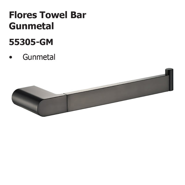 Flores Towel Bar Gunmetal 55305-GM