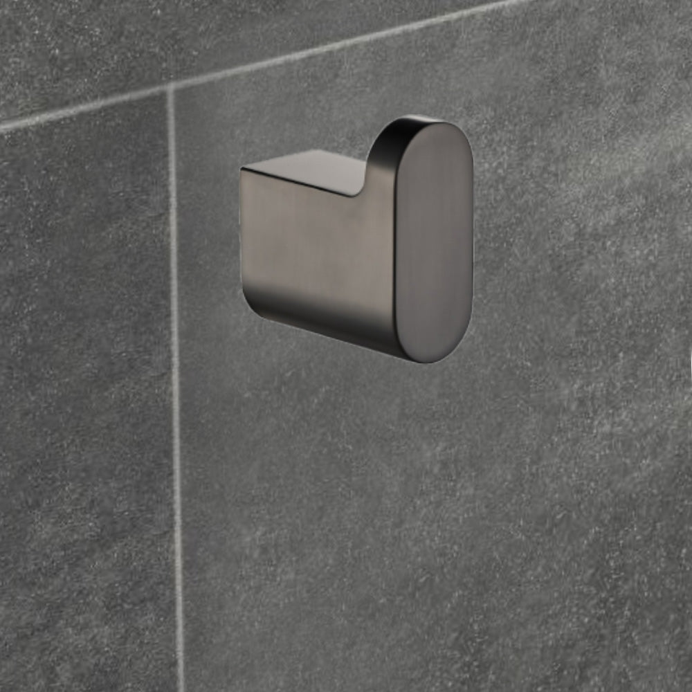 Flores Robe Hook Gunmetal 55306-GM - Bathroom Hub