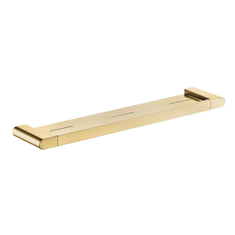 Flores Cosmetic Shelf Brushed Gold 55309-BG - Bathroom Hub