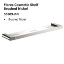 Flores Cosmetic Shelf Brushed Nickel 55309-BN