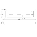 Flores Cosmetic Shelf Gunmetal 55309-GM