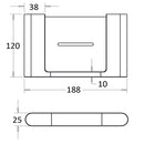 Flores Soap Holder Brushed Nickel 55310-BN