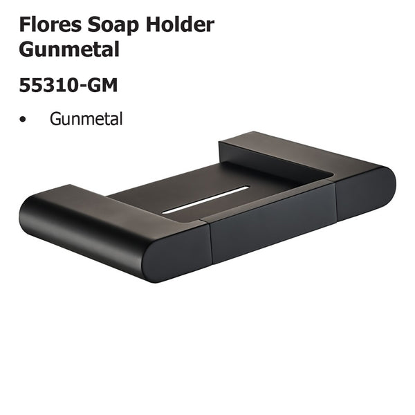 Flores Soap Holder Gunmetal 55310-GM