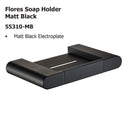 Flores Soap Holder Matt Black 55310-MB