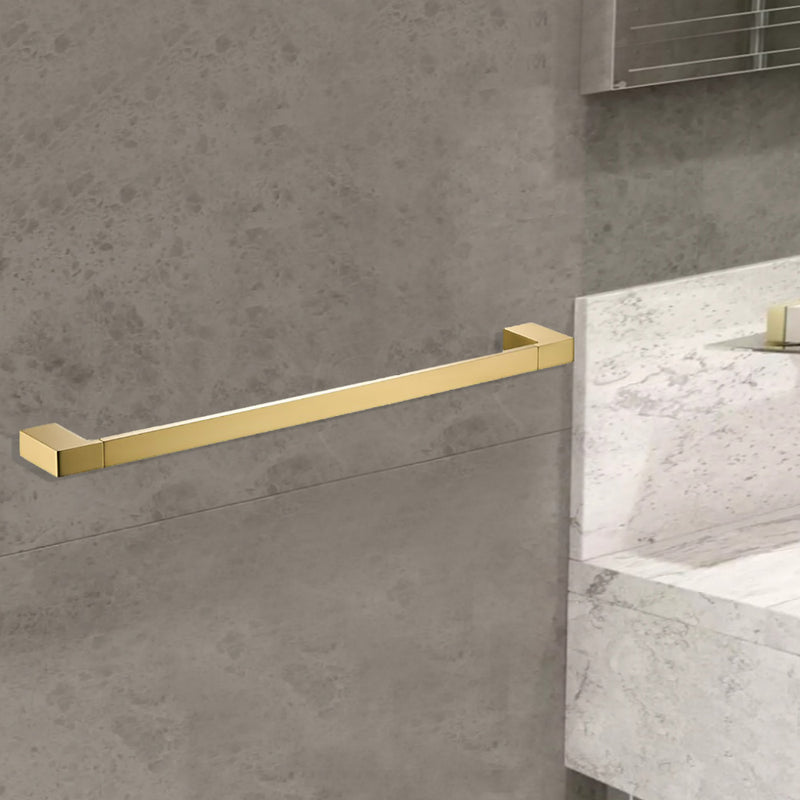 Ceram Single Towel Rail 600mm Brushed Gold 55601-600-BG