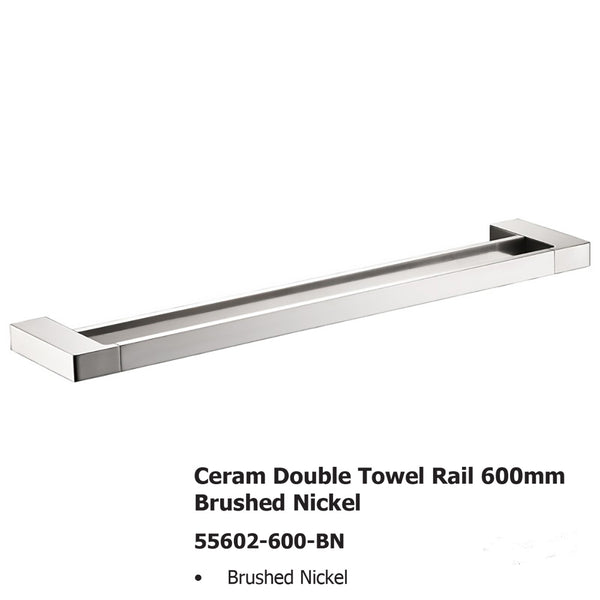 Ceram Double Towel Rail 55602-600-BN In Sydney
