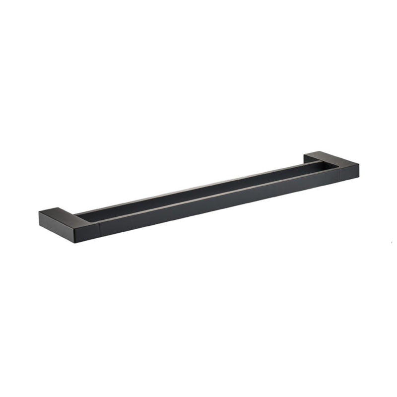 Ceram Double Towel Rail 600mm Matt Black 55602-600-MB