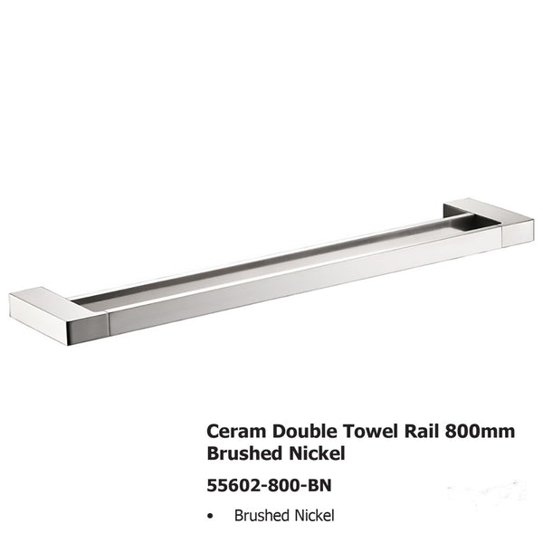 Ceram Double Towel Rail  55602-800-BN In Sydney
