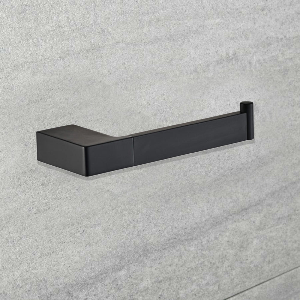 Ceram Toilet Roll Holder Matt Black 55604-MB - Bathroom Hub