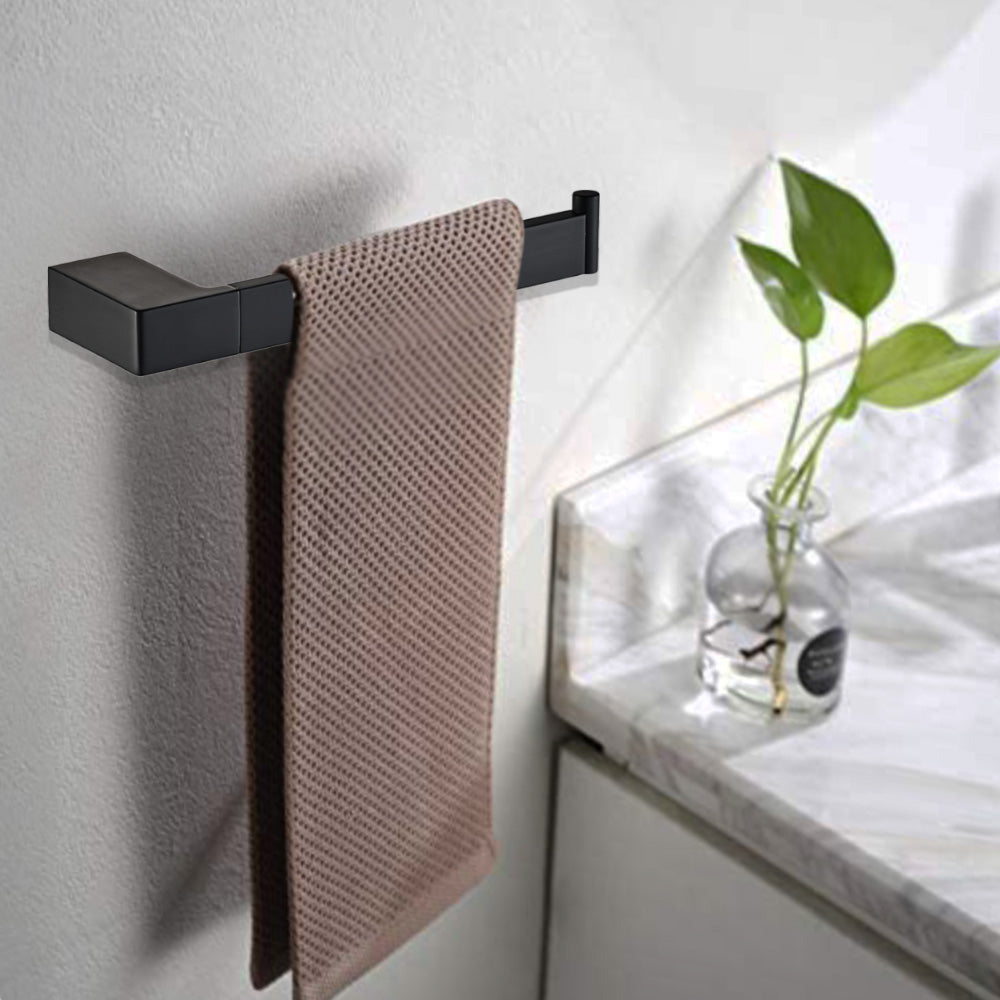 Ceram Towel Bar Matt Black 55605-MB - Bathroom Hub