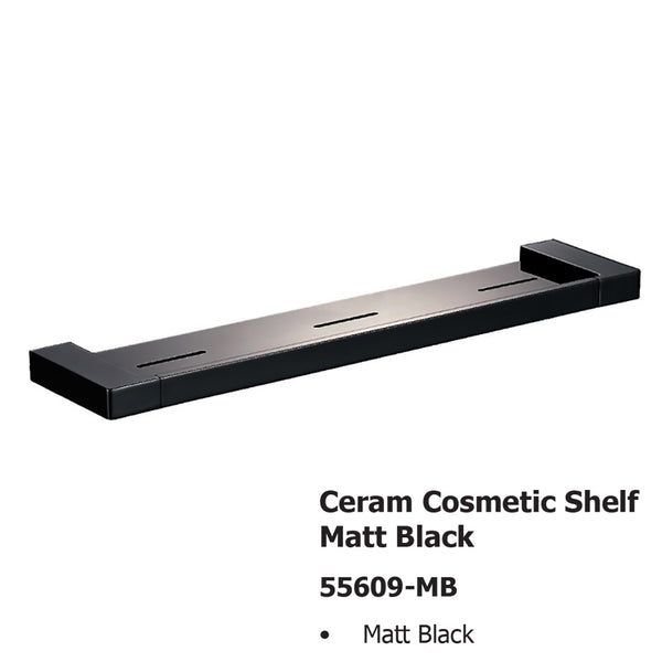 Ceram Cosmetic Shelf Matt Black 55609-MB In Sydney