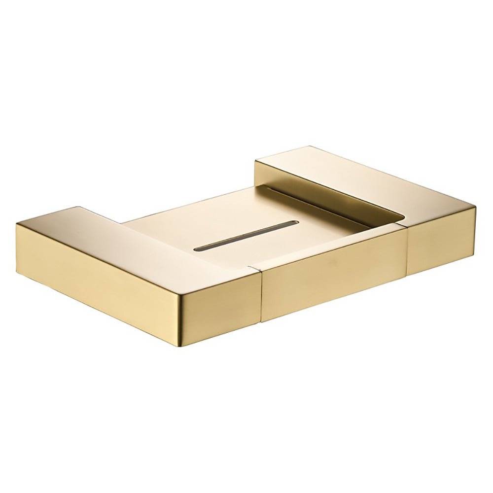 Ceram Soap Holder Brushed Gold 55610-BG - Bathroom Hub