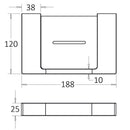 Ceram Soap Holder Brushed Nickel 55610-BN