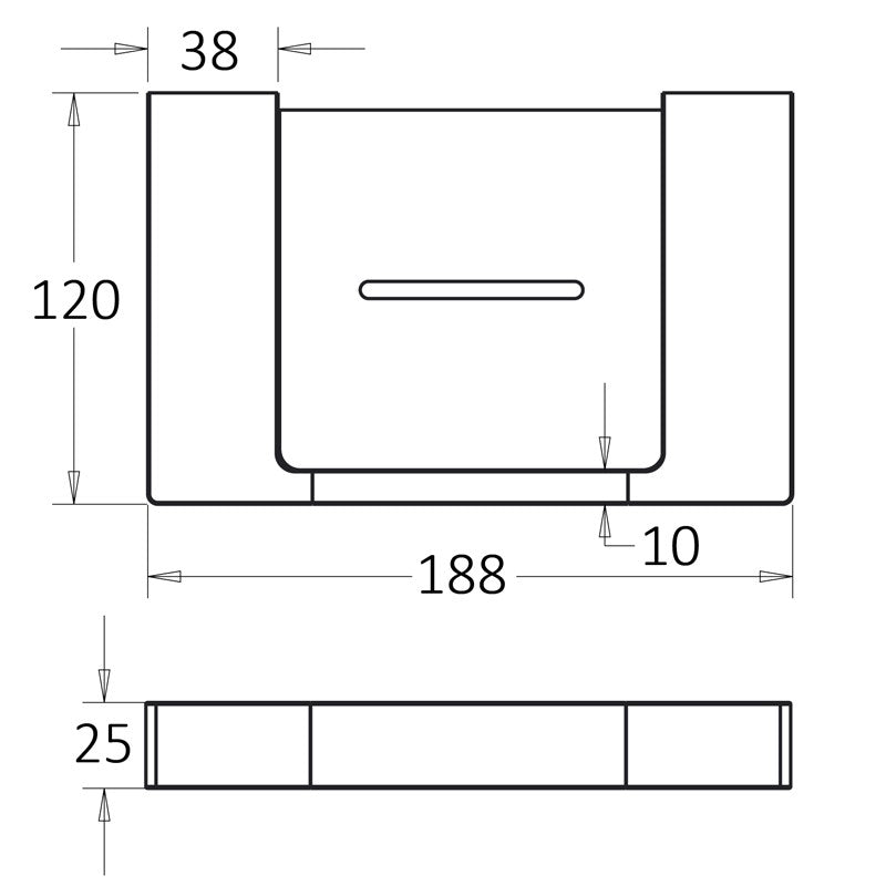 Ceram Soap Holder Brushed Nickel 55610-BN