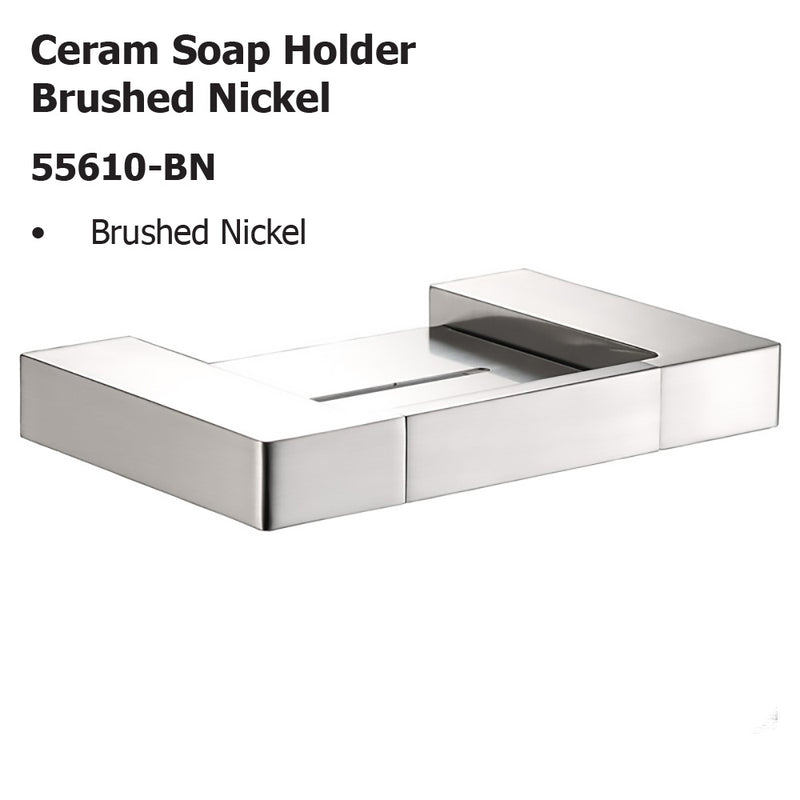 Ceram Soap Holder Brushed Nickel 55610-BN