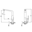 Kara Sink Mixer HYB11-101 - Bathroom Hub