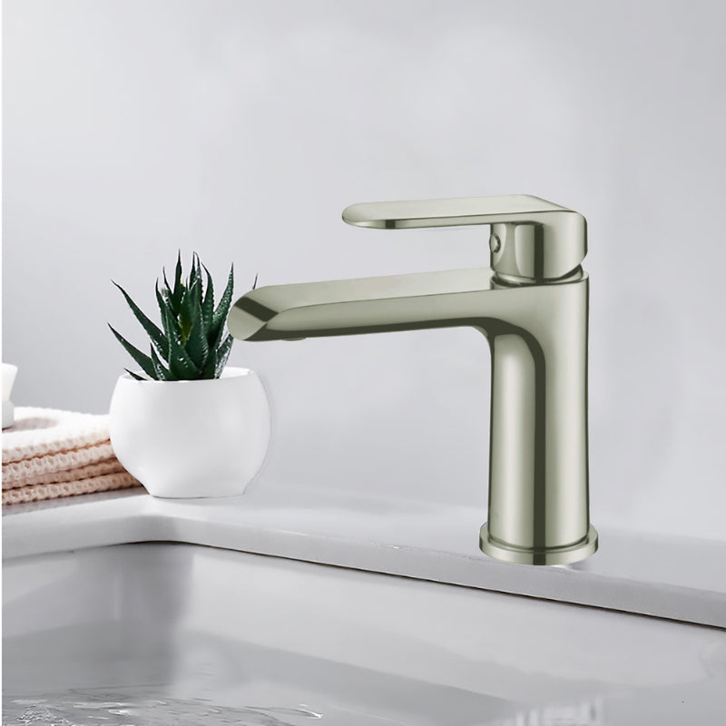 Kara Basin Mixer Brushed Nickel HYB11-201BN - Bathroom Hub