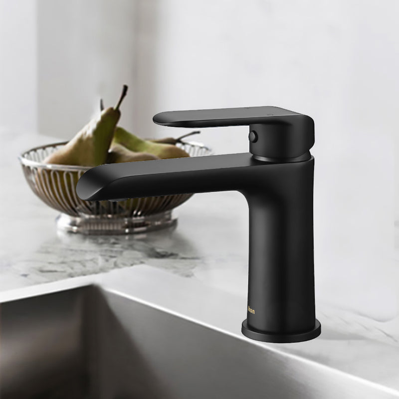 Kara Basin Mixer Matt black HYB11-201MB - Bathroom Hub