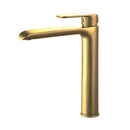 Kara High Rise Basin Mixer  Brushed Gold HYB11-202BG - Bathroom Hub