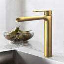 Kara High Rise Basin Mixer  Brushed Gold HYB11-202BG - Bathroom Hub
