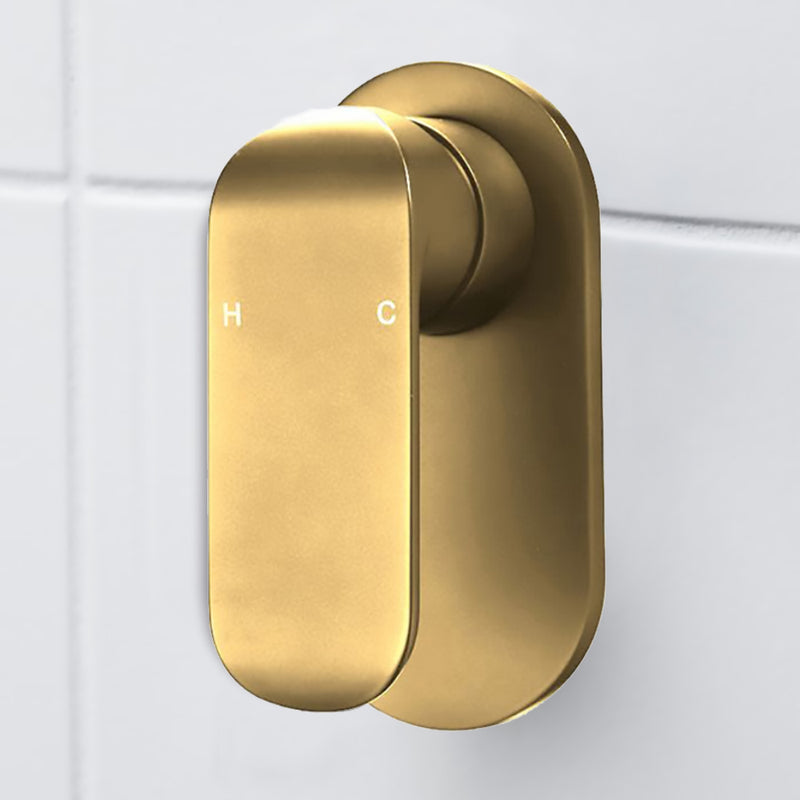 Kara Wall Mixer Brushed Gold HYB11-301BG - Bathroom Hub