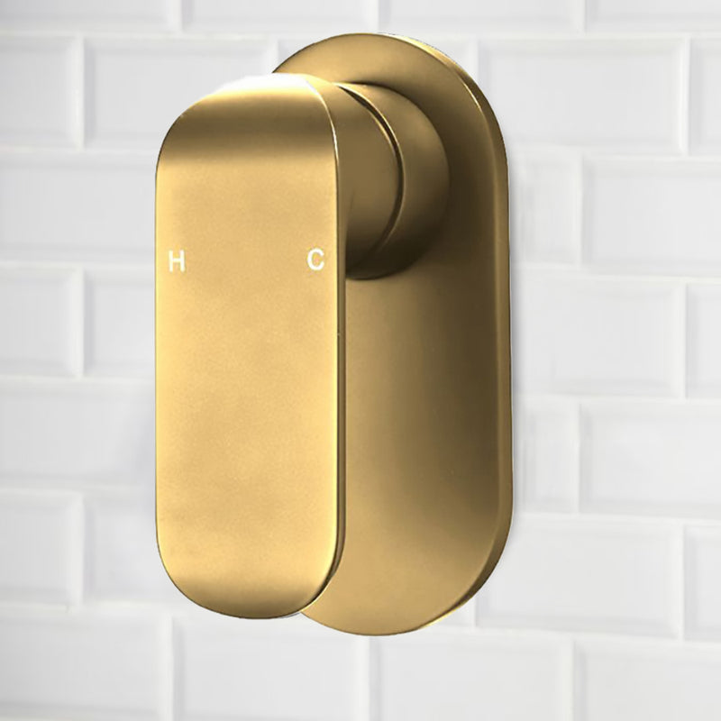 Kara Wall Mixer Brushed Gold HYB11-301BG - Bathroom Hub