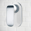 Kara Wall Mixer Chrome And White HYB11-301CW - Bathroom Hub