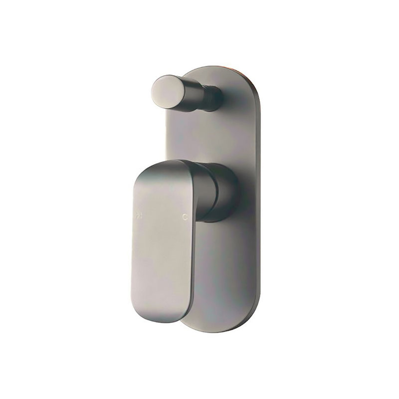 Kara Wall Mixer with Diverter Brushed Nickel HYB11-501BN - Bathroom Hub