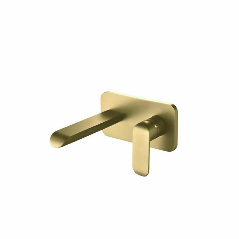 Kara Wall Basin Mixer Brushed Gold HYB11-601BG - Bathroom Hub