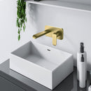 Kara Wall Basin Mixer Brushed Gold HYB11-601BG - Bathroom Hub