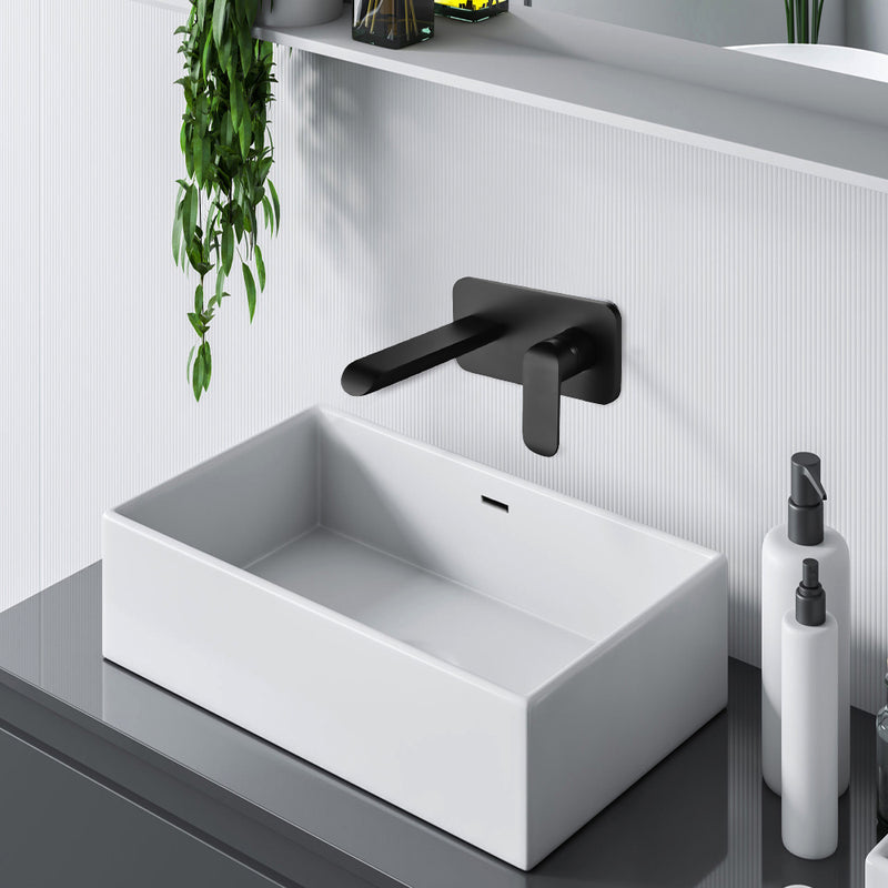 Kara Wall Basin Mixer MB HYB11-601MB - Bathroom Hub