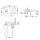 Kara Wall Basin Mixer HYB11-601 - Bathroom Hub