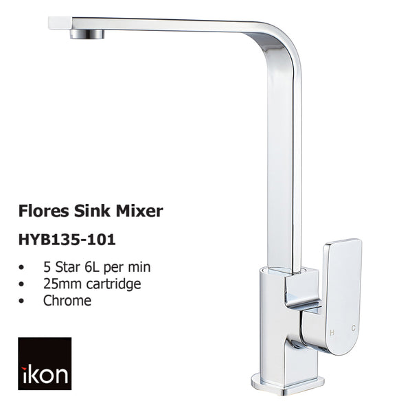 Flores Sink Mixer HYB135-101 - Bathroom Hub