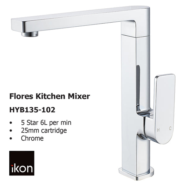 Flores Kitchen Mixer HYB135-102 - Bathroom Hub