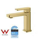 Flores Basin Mixer Brushed Gold HYB135-201BG - Bathroom Hub